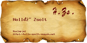 Holló Zsolt névjegykártya